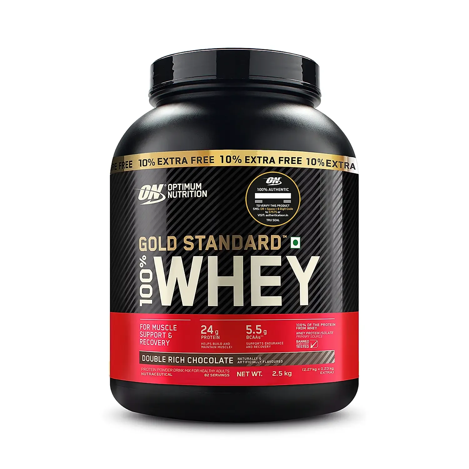 Gold Standard 100% Whey Protein Powder | Double Rich Chocolate | 5 lbs